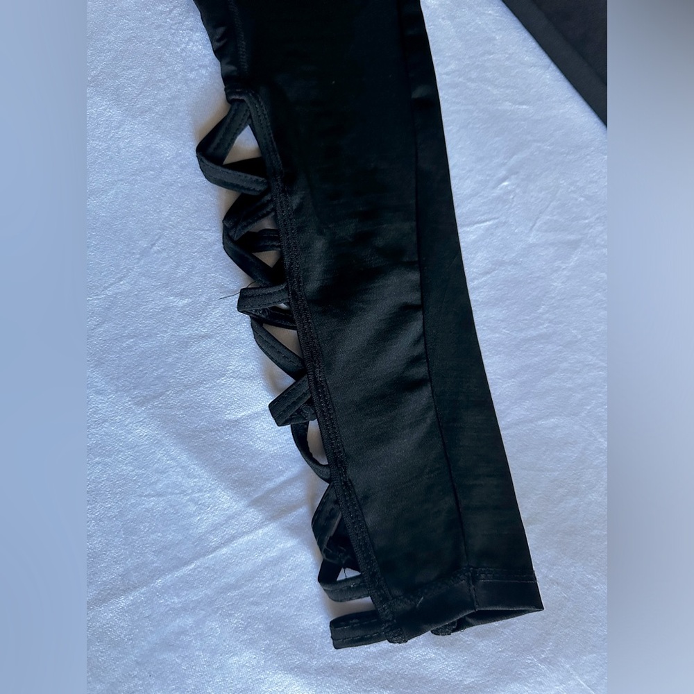JGX Women Black Activewear Leggings Pants Size Medium - Picture 5 of 13